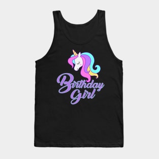 'Unicorn Birthday Girl' Perfect Birthday Girl Gift Tank Top